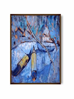 The Art House - Abstract Painting Multicolor (40X30 Inches)